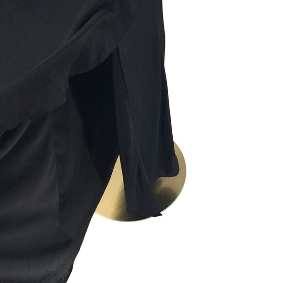 LULU'S M Excellent Sensation Black Strapless Ruffled Formal Maxi Dress NEW B116 - Picture 5 of 10